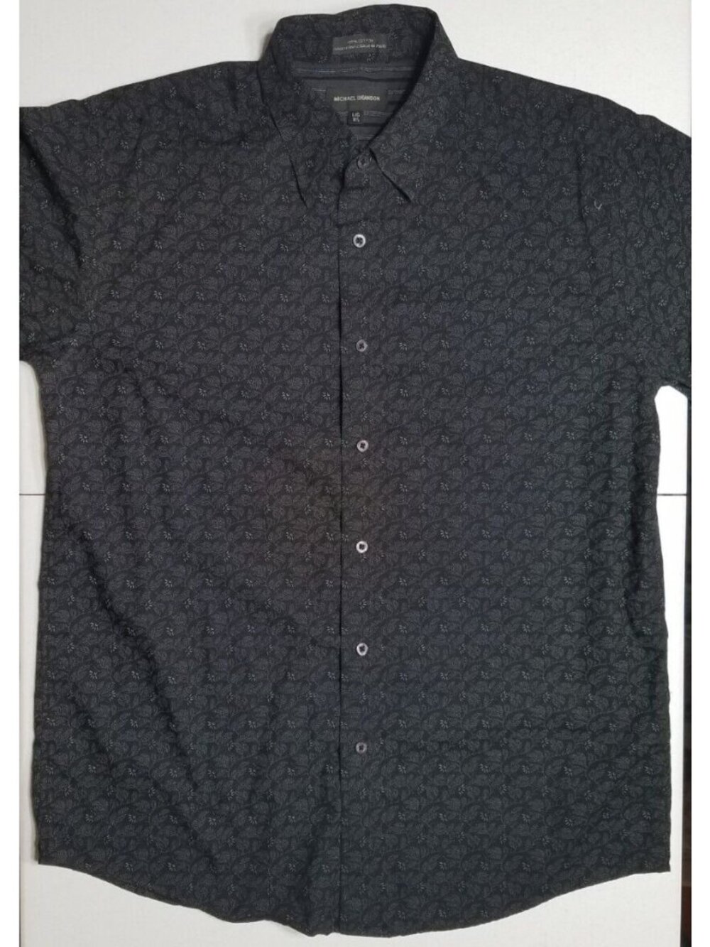 Michael Brandon Long Sleeve Button Up Business Casual Office Shirt Men's L 16.5